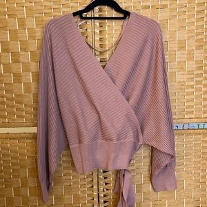 PLUS Wrap Sweater w. Dolman Sleeve